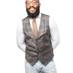 cool black man smiling